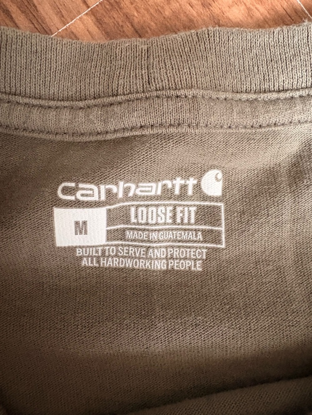 Carhartt Navy Long Sleeve & Olive Short Sleeve Pocket Tees - Picture 7 of 7